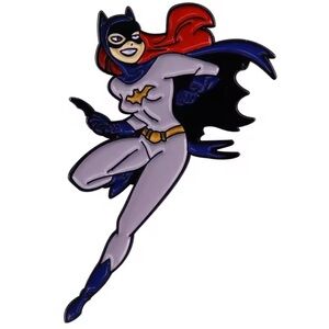 Batgirl Enamel Pin Batgirl Superhero In Action 1.25 Inches Enamel Metal Pin